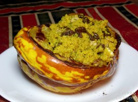 Moroccan Couscous Stuffed Squash - Curious Cuisiniere
