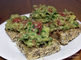Avocado Pesto Crostini