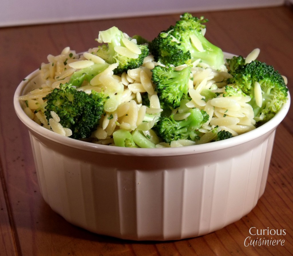 Orzo with Parsley and Broccoli • Curious Cuisiniere