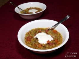 Greek Lentil Soup via Curious Cuisiniere