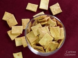 Sourdough Cheese Crackers via Curious Cuisiniere