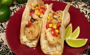 Frish Tacos with Lime Salsa from Curious Cuisiniere