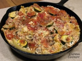 Zucchini and Mushroom Skillet Lasagna from Curious Cuisiniere