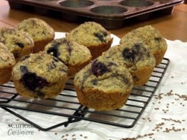 Blueberry Flax Muffins from Curious Cuisiniere