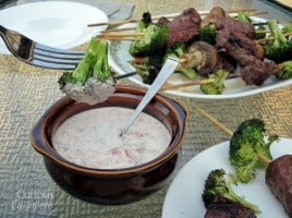 Beef Kebabs with Horseradish Aioli from Curious Cuisiniere