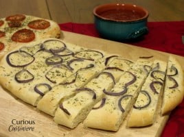 Basic Focaccia from Curious Cuisiniere #Italian #breadbaking
