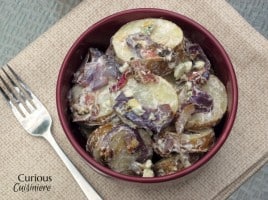 Red, White and Blue Potato Salad from Curious Cuisiniere #picnic #July4th #recipes