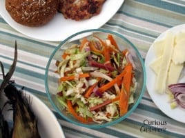 Rhubarb Slaw from Curious Cuisiniere #picnicrecipes #spring
