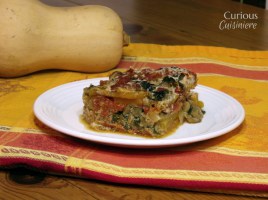 Noodleless Butternut Squash Lasagna from Curious Cuisiniere