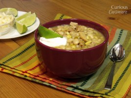 Turkey White Chili from Curious Cuisiniere