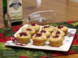 Cranberry Brie Biscuit Bites from Curious Cuisiniere #winePW #holiday #appetizer