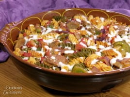 Andouille Sausage Pasta Bake from Curious Cuisiniere