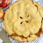 Brandy Apple Pie with an Oil Pie Crust