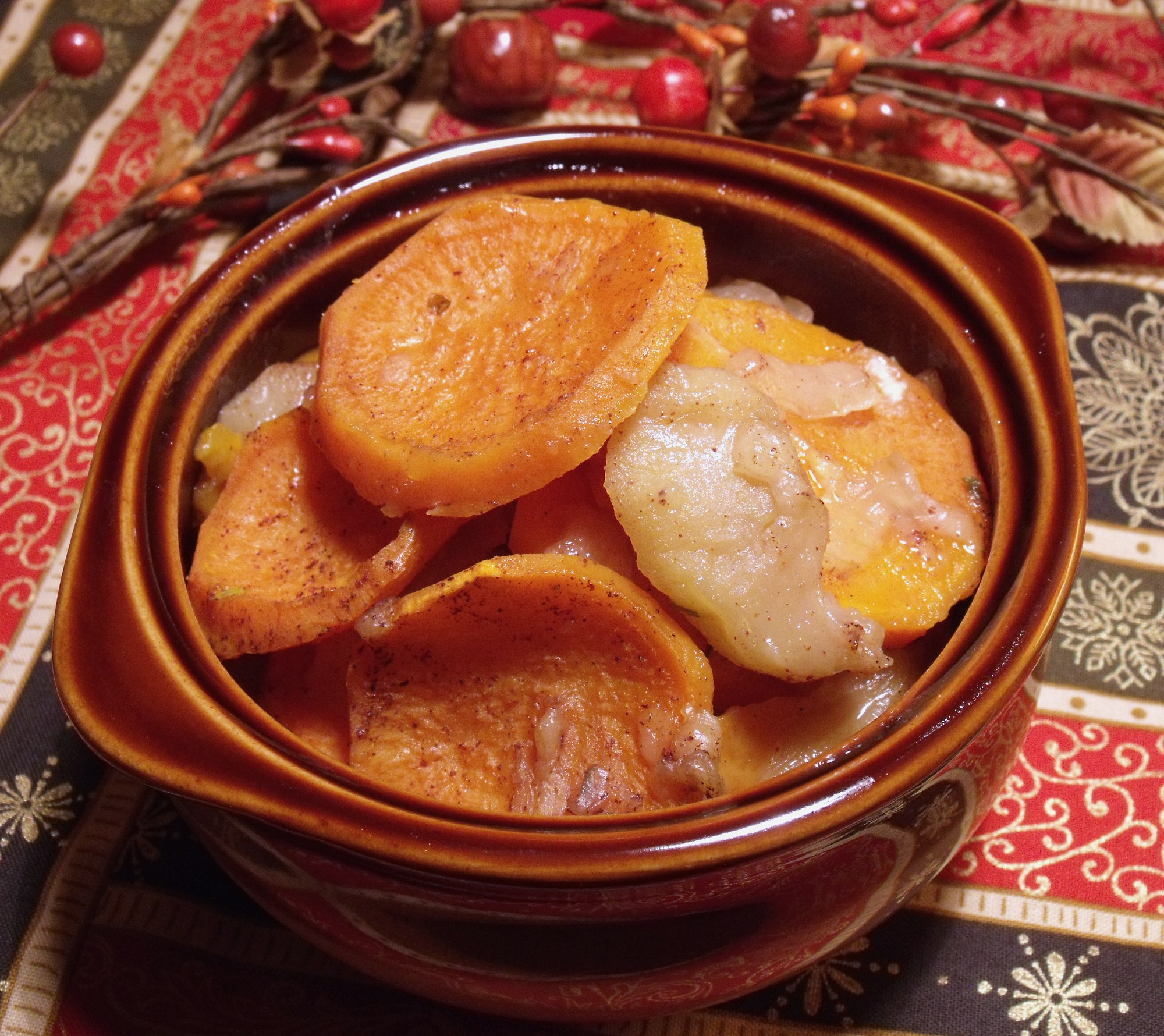 Sweet Potato Apple Bake • Curious Cuisiniere