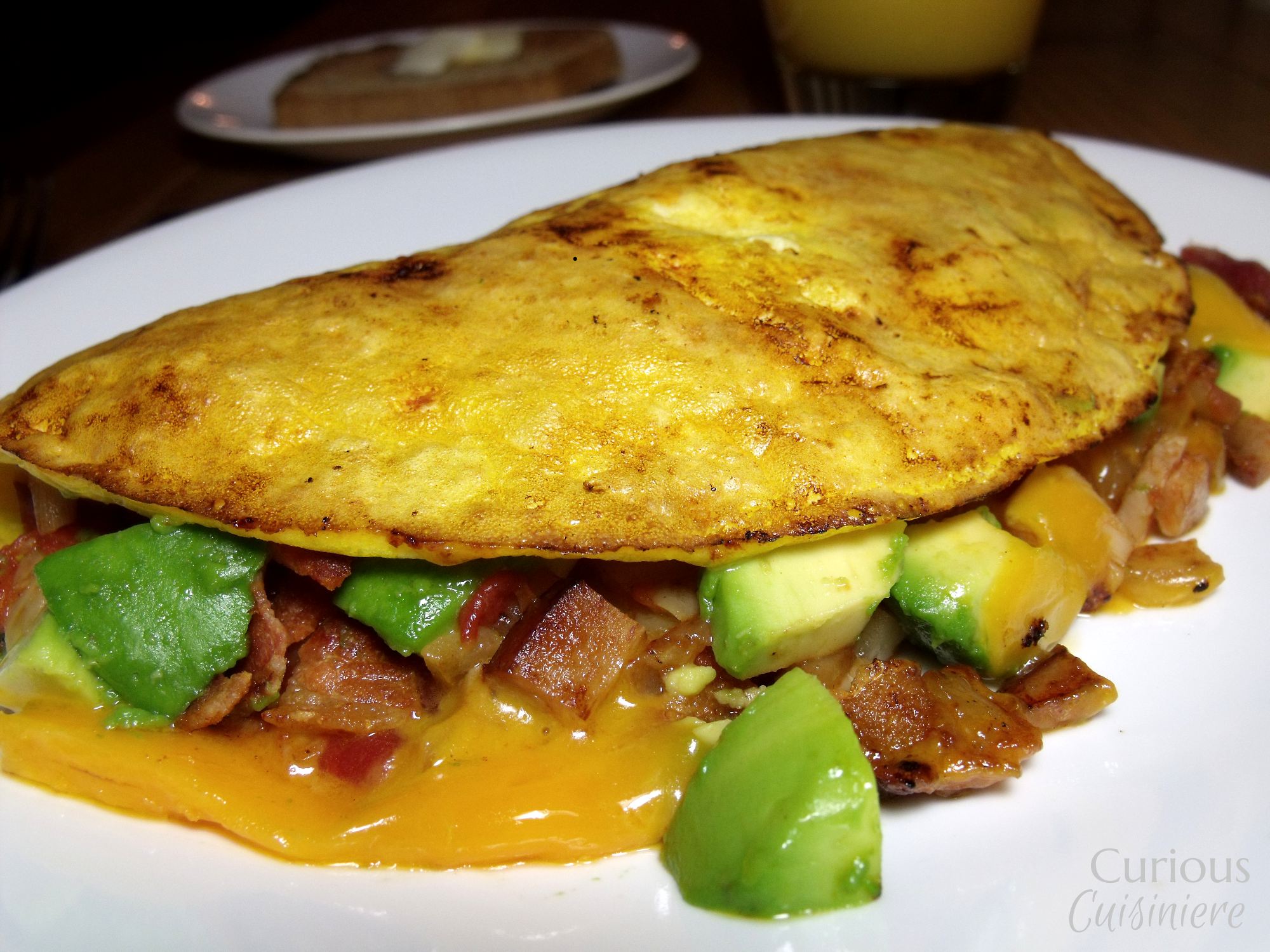 Turkey Bacon Avocado Turkey Club Omelette • Curious Cuisiniere