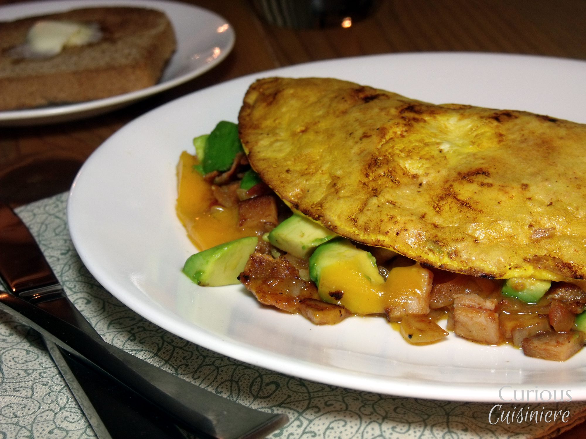 Turkey Bacon Avocado Turkey Club Omelette • Curious Cuisiniere