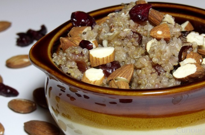 Cranberry Almond Breakfast Quinoa