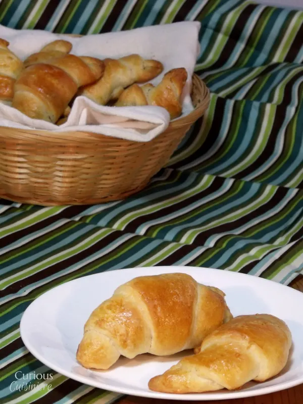 Low Butter Croissants - Curious Cuisiniere