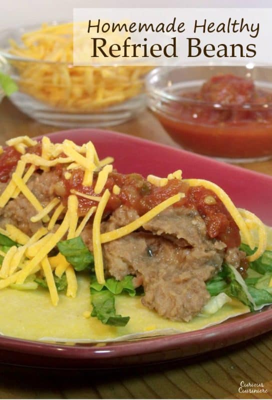 Healthy Refried Beans • Curious Cuisiniere