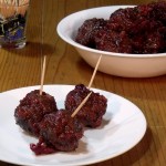 Cranberry Glazed Meatballs - Curious Cuisiniere