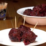 Cranberry Glazed Venison Meatballs