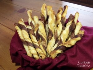 Crispy Cinnamon Twists via Curious Cuisiniere