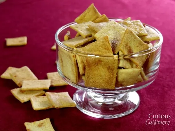 Sourdough Cheese Crackers via Curious Cuisiniere