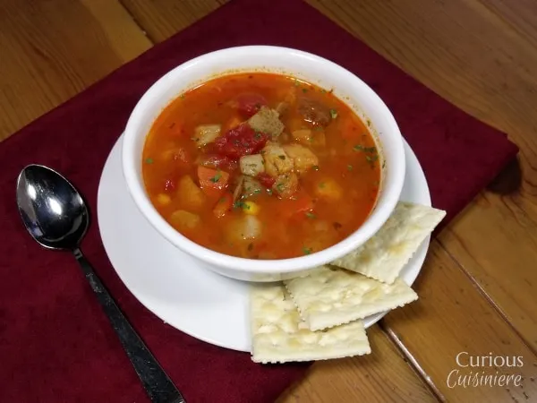 Manhattan Fish Chowder via Curious Cuisiniere