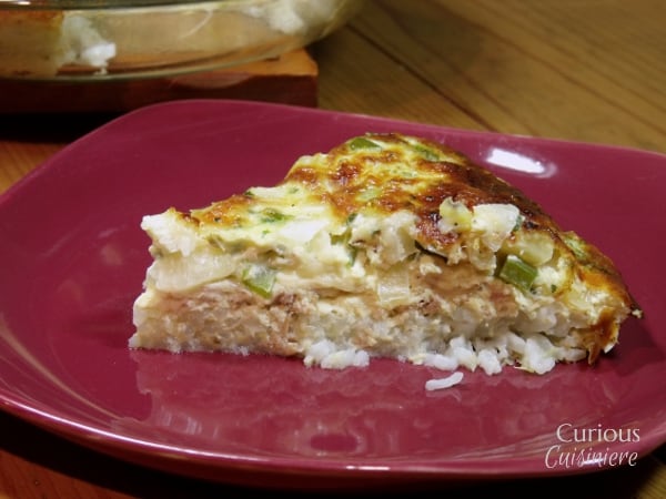 Tuna Rice Quiche | Curious Cuisiniere