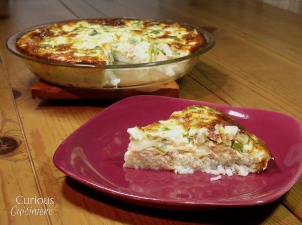 Tuna Rice Quiche | Curious Cuisiniere