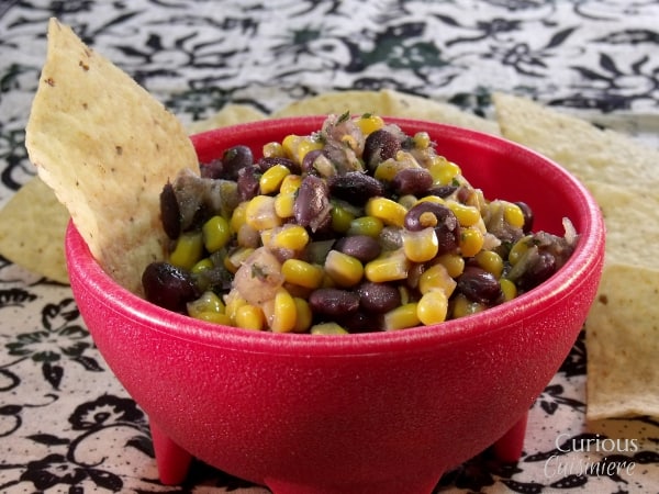 Sweet and Tangy Black Bean Salsa via Curious Cuisiniere