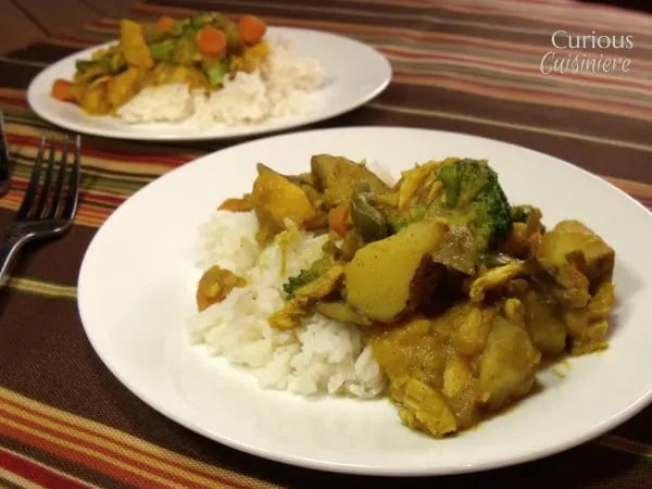 Mango Curry with Chicken and Vegetables from Curious Cuisiniere