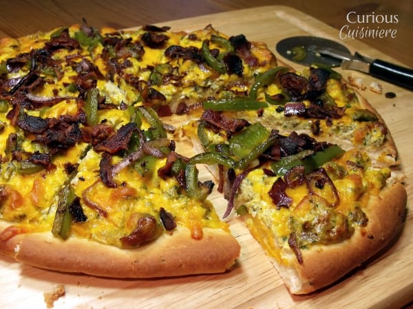 Bacon, Egg, and Cheese Pizza from Curious Cuisiniere