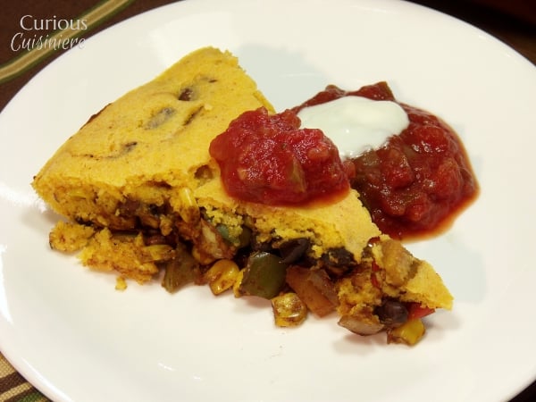 Cornbread Tamale Pie wth Beans and Butternut Squash from Curious Cuisiniere