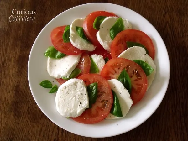 Insalata Caprese (Caprese Salad) from Curious Cuisiniere