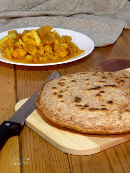 Quick Wheat Flatbread from Curious Cuisiniere