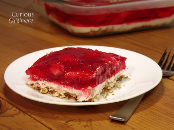 Strawberry Pretzel Salad from Curious Cuisiniere
