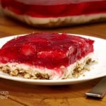 Strawberry Pretzel Salad with Fresh Strawberries