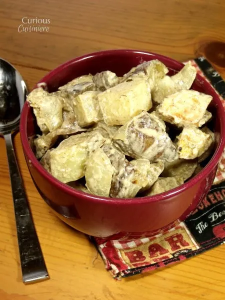 Roasted Thyme and Rosemary Potato Salad from Curious Cuisiniere