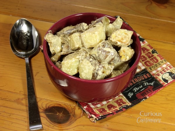 Roasted Thyme and Rosemary Potato Salad from Curious Cuisiniere