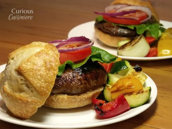 Balsamic Portobello Burgers from Curious Cuisiniere