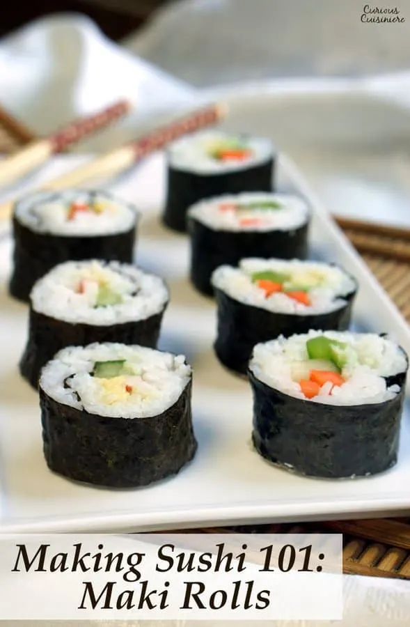 How To Make Maki Rolls - Step by Step Guide • Curious Cuisiniere