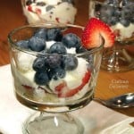 Red White and Blue Ice Cream Trifles from Curious Cuisiniere