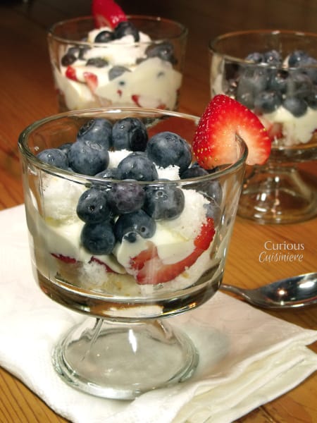 Red White and Blue Ice Cream Trifles from Curious Cuisiniere