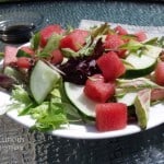 Watermelon Basil Salad from Curious Cuisiniere