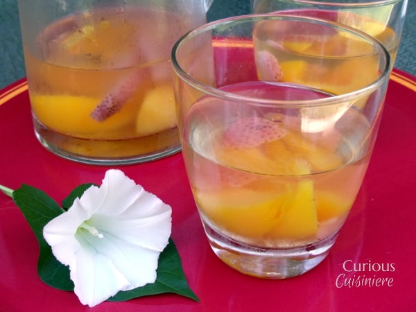 Strawberry Peach Sangria from Curious Cuisiniere