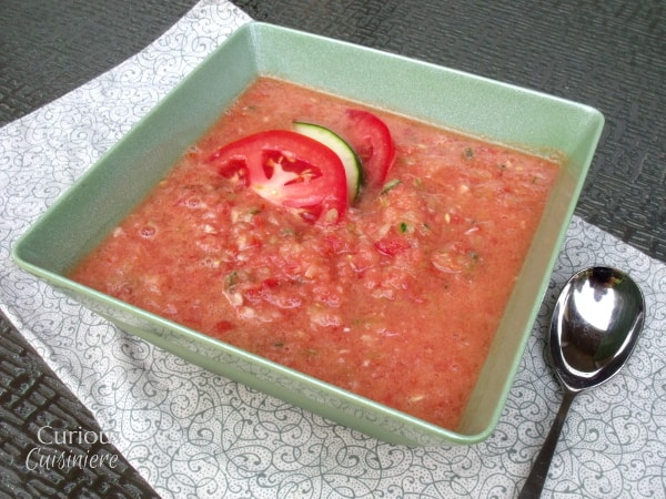 Classic Spanish Gazpacho | Curious Cuisiniere