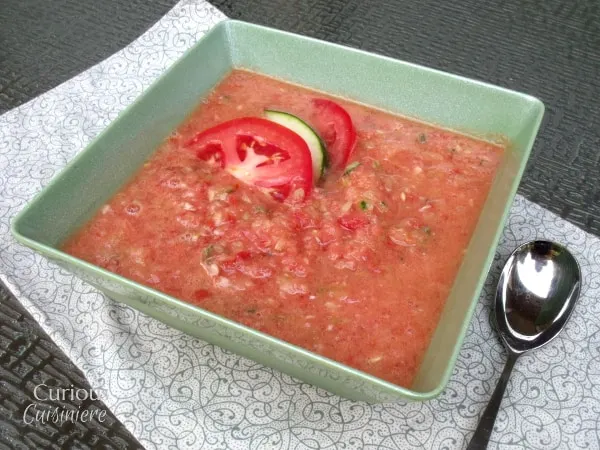 Classic Spanish Gazpacho | Curious Cuisiniere