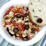 Mediterranean Lima Bean Succotash #EatingA2ZChallenge