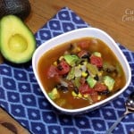 Mexican Minestrone Soup with Avocados